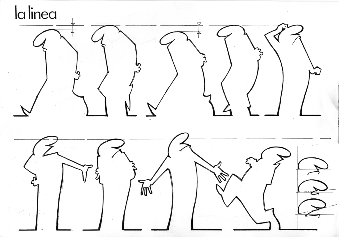 La Linea, studio del personaggio